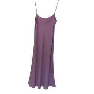 The Row Slip Dress Purple Sleeveless with Square Neckline